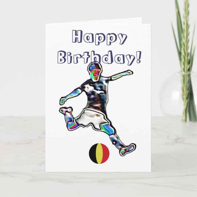 Carte d'anniversaire du football belge (Devant)