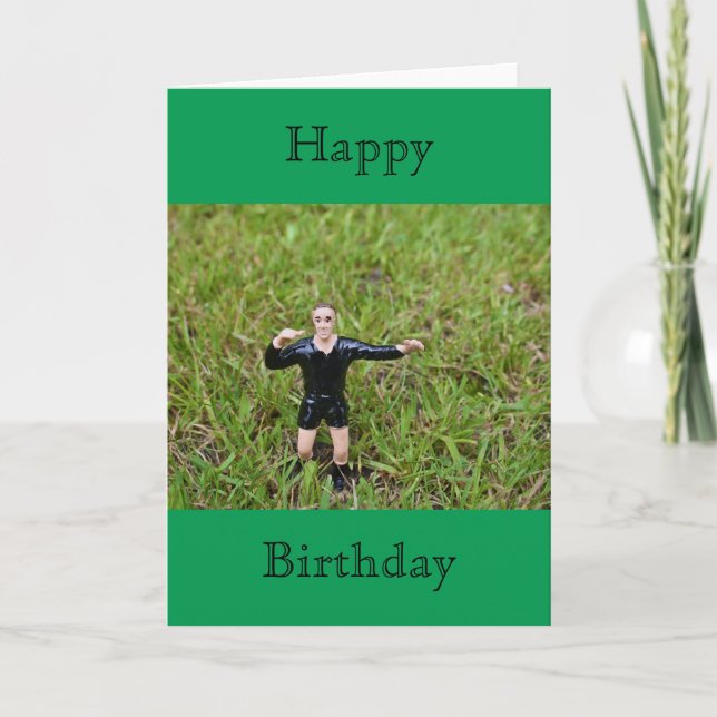 Carte d'anniversaire du footballeur/footballeur de (Devant)