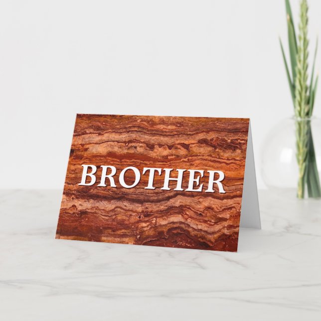Carte d'anniversaire du frère (Devant)