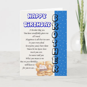 Carte d'anniversaire du frère