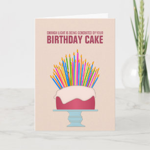 Carte d'anniversaire du gâteau d'anniversaire écoé
