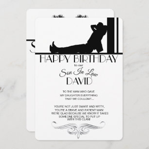 Carte d'anniversaire du gendre