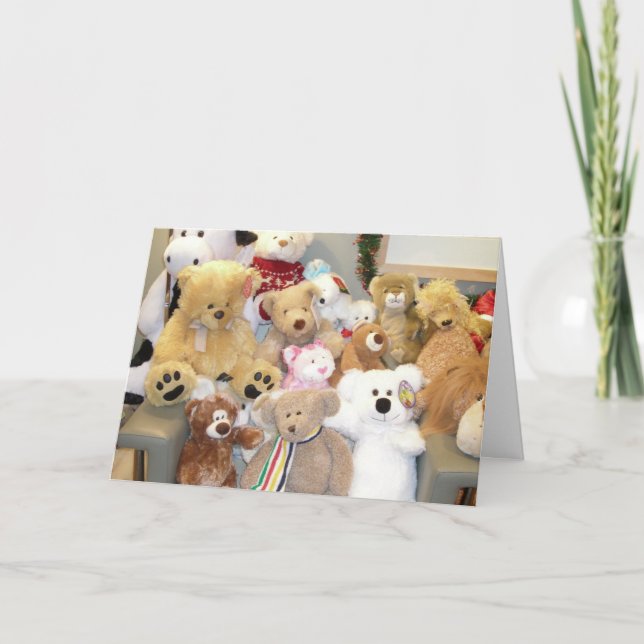 CARTE D'ANNIVERSAIRE DU GROUPE TEDDIES (Devant)