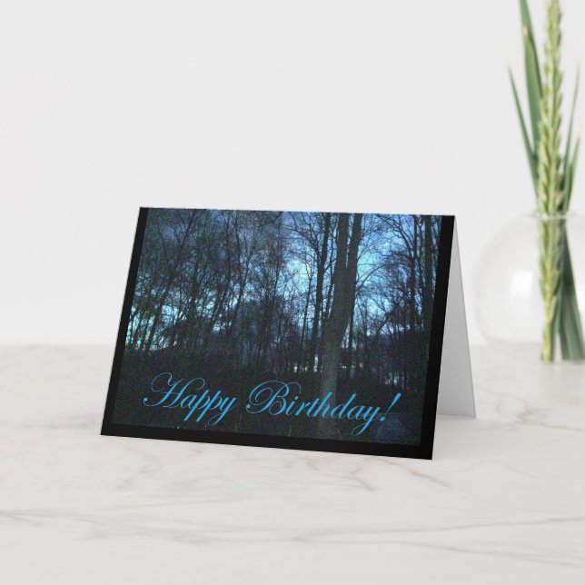 Carte d'anniversaire du lever du soleil (Devant)