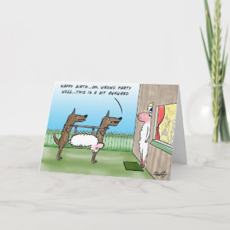 Carte d'anniversaire du loup