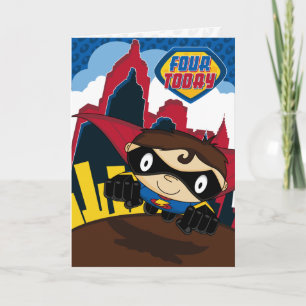 Carte d'anniversaire du magnifique Superhero de la