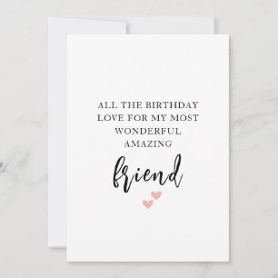 Carte d'anniversaire du meilleur ami