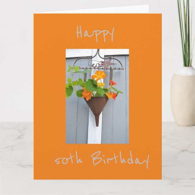 CARTE D'ANNIVERSAIRE DU MEILLEUR AMI *50e* (Devant)