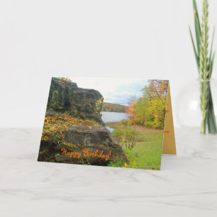 Carte d'anniversaire du meilleur ami de l'automne 