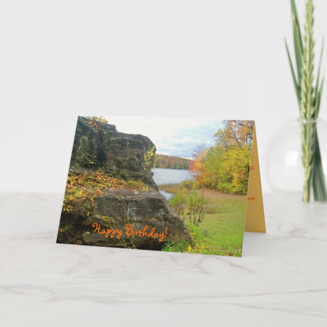 Carte d'anniversaire du meilleur ami de l'automne  (Devant)