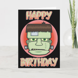 Carte d'anniversaire du monstre de Frankenstein