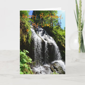 Carte d'anniversaire du partenaire romantique