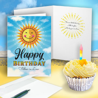 Carte d'anniversaire du père en droit