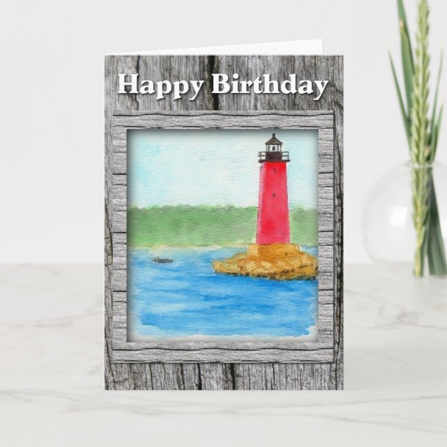 Carte d'anniversaire du phare (Devant)