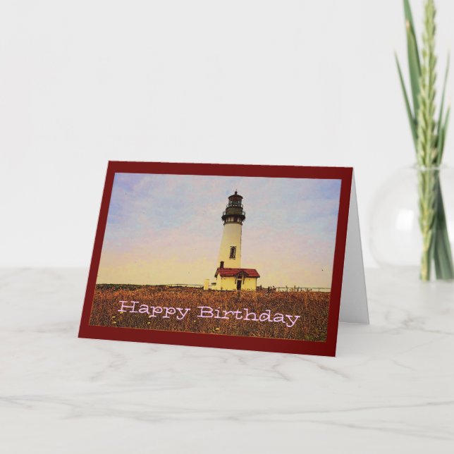 Carte d'anniversaire du phare (Devant)