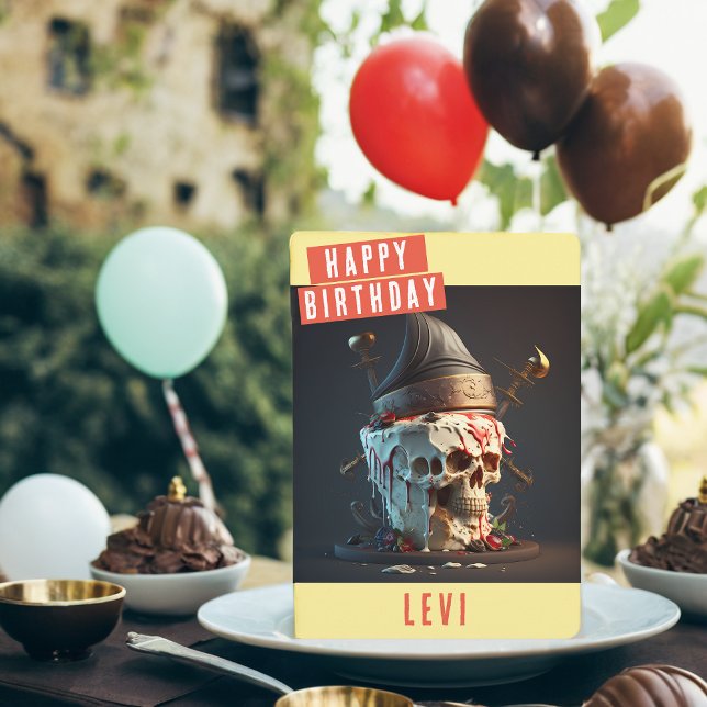 Carte d'anniversaire du pirate (Créateur téléchargé)
