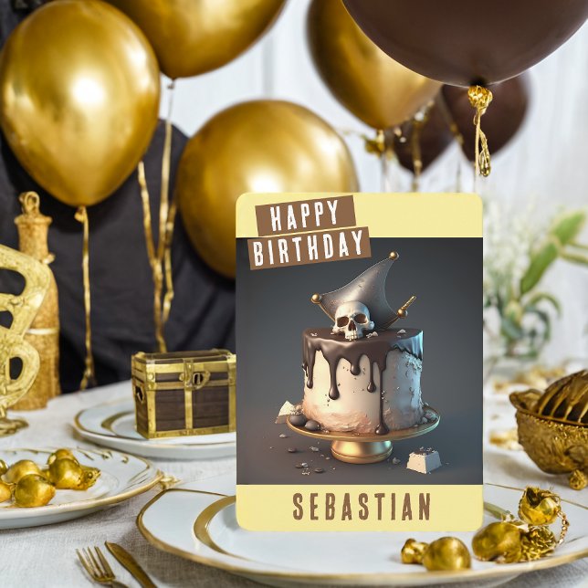 Carte d'anniversaire du pirate (Créateur téléchargé)