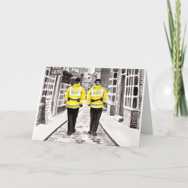 Carte d'anniversaire du policier (Devant)