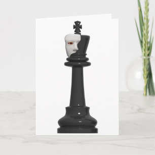 Carte d'anniversaire du roi des échecs fantôme