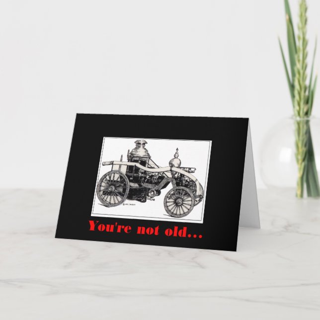Carte d'anniversaire du sapeur-pompier (Devant)