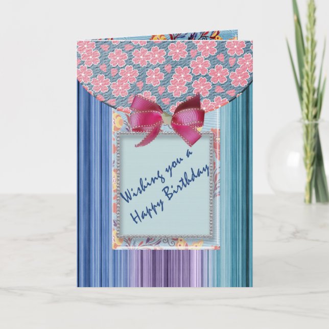 Carte d'anniversaire du Scrapbook (Devant)