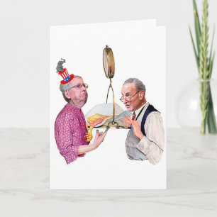 Carte d'anniversaire du solde du pouvoir