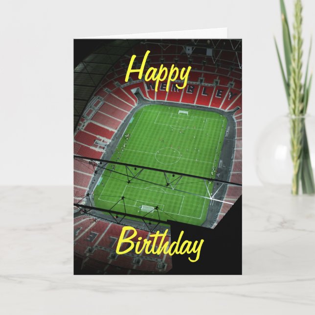 Carte d'anniversaire du stade de Wembley (Devant)