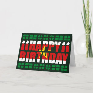 Carte d'anniversaire du Suriname