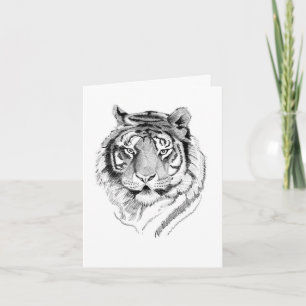 Carte d'anniversaire du tigre
