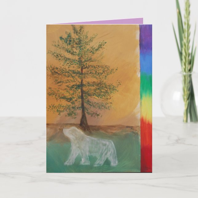 Carte d'anniversaire du Totem de l'ours (Devant)