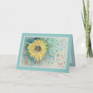 Carte d'anniversaire du tournesol
