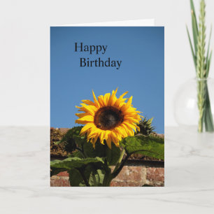 Carte d'anniversaire du tournesol
