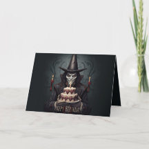 Carte d'anniversaire du Vampire Éffrayant Hallowee