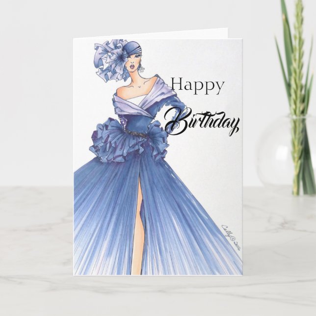 Carte d'anniversaire d'une manière éblouissante (Devant)
