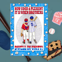 Carte d'anniversaire d'unité de frères