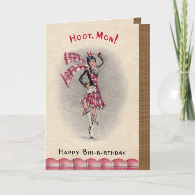 Carte d'anniversaire écossaise (Devant)