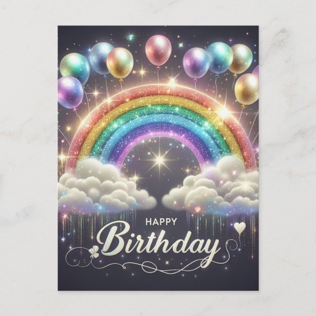 Carte d'anniversaire élégante (Devant)