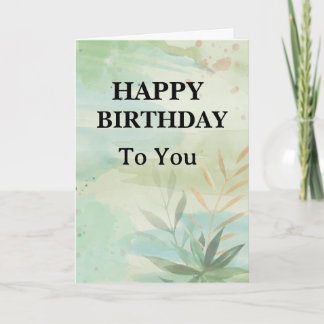 Carte d'anniversaire élégante
