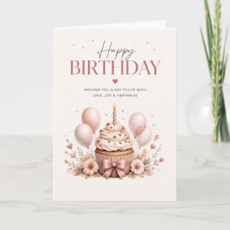 Carte d'anniversaire élégante et joyeuse