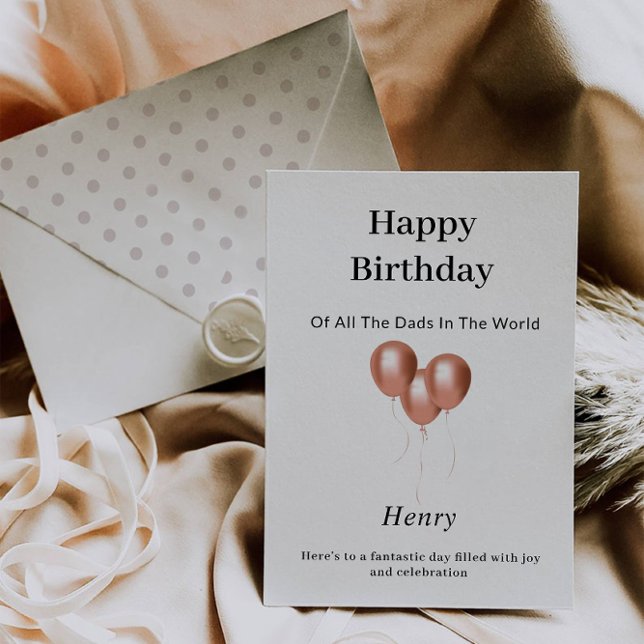 Carte d'anniversaire élégante et joyeuse (Elegant Happy Birthday Card)