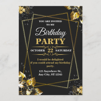 Carte d'anniversaire élégante et moderne – CARTE P