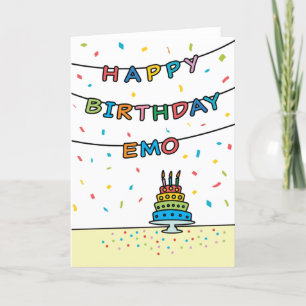 Carte d'anniversaire Emo