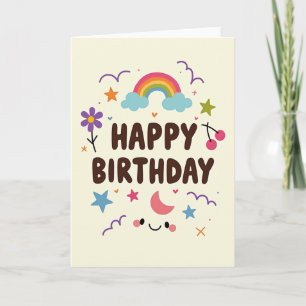Carte d'anniversaire en feutre