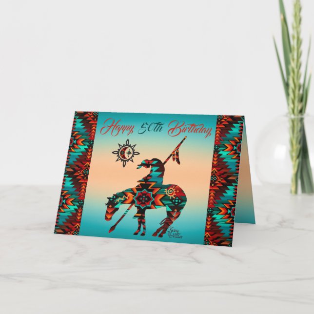 Carte d'anniversaire End Of The Trail (Devant)