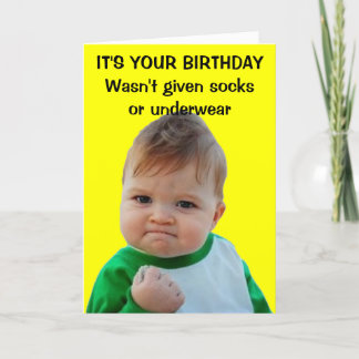 Carte d'anniversaire enfant de succès