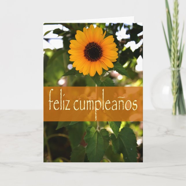 Carte d'anniversaire espagnole (Devant)