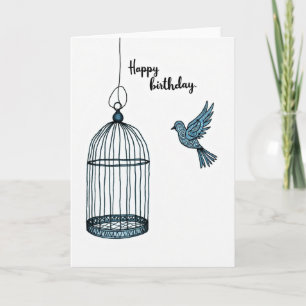 Carte d'anniversaire Esprit Libre