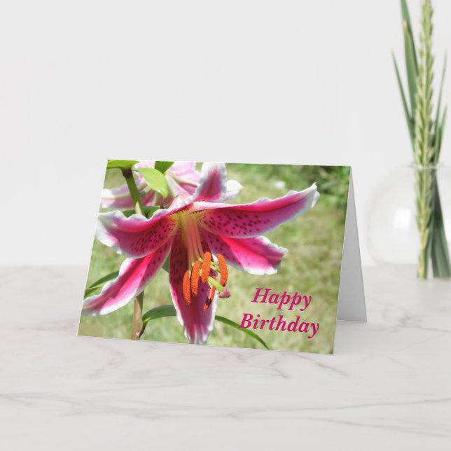 Carte d'anniversaire Extraordinaire Lily (Devant)