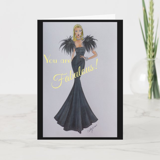 Carte d'anniversaire fabuleuse (Devant)