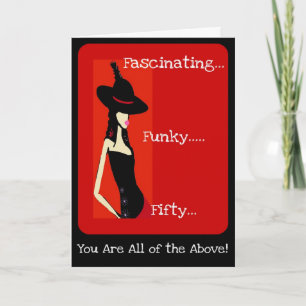 Carte d'anniversaire fascinante et funky de Diva 5